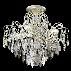 Потолочный светильник Crystal Lux ESMIRALDA PL4 SILVER