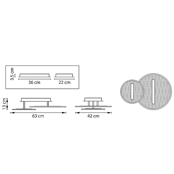 Потолочная светодиодная люстра Lightstar Acrile 738053