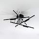 Потолочный светильник LED4U L5115-5 BK