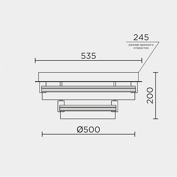 Потолочный светильник Modelight MDL.1057.530CL WH