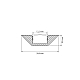 Профиль с рассеивателем Arlight ALU-CORNER-2000 ANOD+FROST 014900