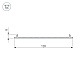 Профиль Arlight-верх TOP-LINIA140-С-2000 ANOD 016985