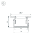 Профиль Arlight PDS-FS-3000 ANOD BLACK 040735