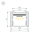 Профиль Arlight SL-SLIM-H13M-3000 WHITE (BY) (Алюминий) 064820