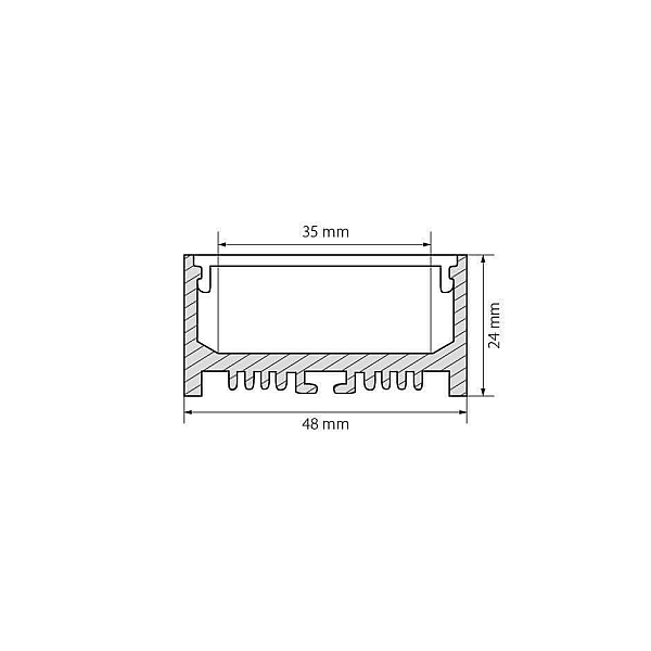 Профиль Arlight ARH-LINE-2448-2000 ANOD 018684