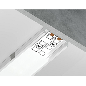 Алюминиевый накладной профиль Ambrella Light Alum Profile GP1800WH