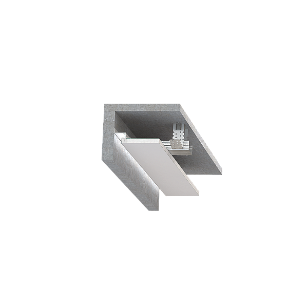 Безрамный теневой алюминиевый профиль SWG PRO FGC-20-WH-2 022513