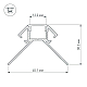 Профиль Arlight ARH-DECORE-S12-EXT-2000 ANOD внешний 023889