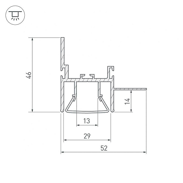 Профиль Arlight FOLED-WALL-2000 023865