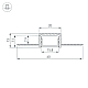 Алюминиевый профиль Arlight SL-LINIA20-FANTOM-2000 ANOD 049030