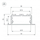 Профиль Arlight KLUS-POWER-W50-FS-2000 ANOD 028919