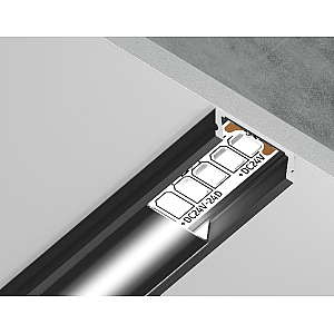 Алюминиевый накладной профиль Ambrella Light Alum Profile GP1700BK/BK