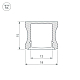 Профиль с рассеивателем Arlight ALU-SLIM-H15-2000 ANOD+FROST 018246