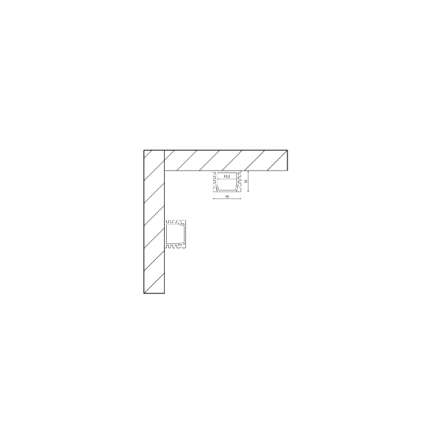 Профиль алюминиевый (комплект) SWG Standard SF-1612-3MT 00-00031954