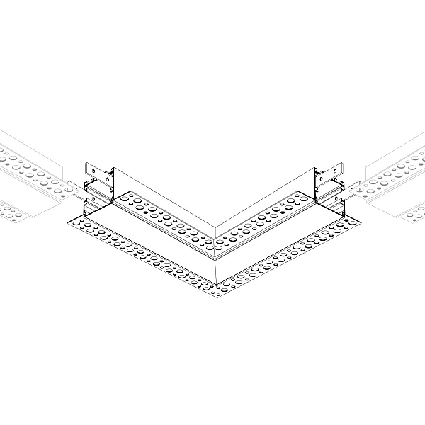 Угловой соединитель в сборе для профиля Arlight LINIA32-FANTOM (Металл) 064415