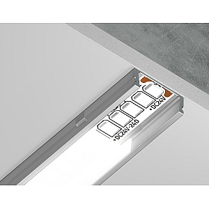 Алюминиевый накладной профиль Ambrella Light Alum Profile GP1700AL