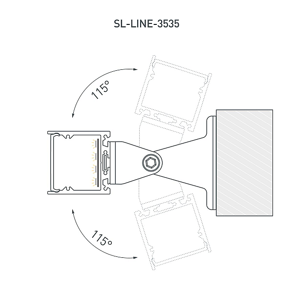 Профиль Arlight SL-LINE-3535-2000 WHITE (BY) (Алюминий) 063107