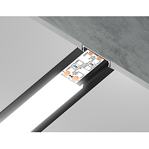 Алюминиевый встраиваемый профиль Ambrella Light Alum Profile GP1100BK