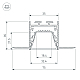 Профиль Arlight LINIA32-FANTOM-TRAY-2000 ANOD (Алюминий) 062166
