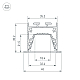 Профиль Arlight LINIA45-F-TRAY-2000 BLACK (Алюминий) 062191