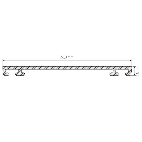Профиль Arlight PHS-3X-BASE-H4.3-2000 ANOD 019869