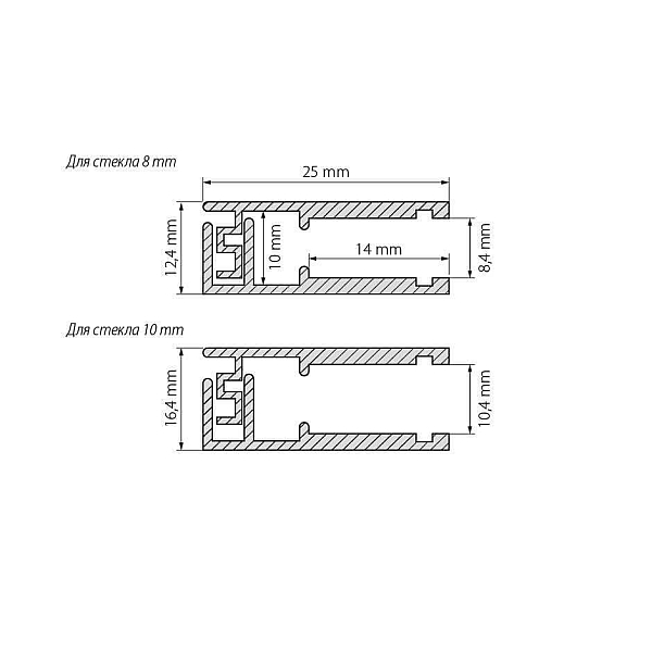 Профиль Arlight KLUS-GLASS-810-2000 ANOD 019191