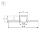 Алюминиевый профиль Arlight SL-LINIA16-FANTOM-2000 ANOD 049012