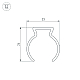 Профиль Arlight WPH-FLEX-D22-360deg-1000 053423
