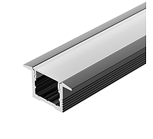 Алюминиевый профиль Arlight SL-SLIM-H13M-F25-2000 BLACK 037114