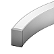 Профиль Arlight LINE-3560-BENT-SIDE-2000 ANOD (Алюминий) 062978