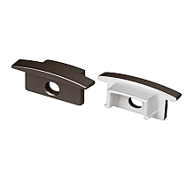 Заглушка Arlight LINE-2308-F BROWN DEEP с отверстием (Пластик) 066319