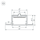 Профиль для гкл Arlight LINIA45-FANTOM-2000 ANOD (Алюминий) 059412