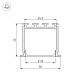 Профиль Arlight PLS-LOCK-H25-FS-3000 ANOD 023386