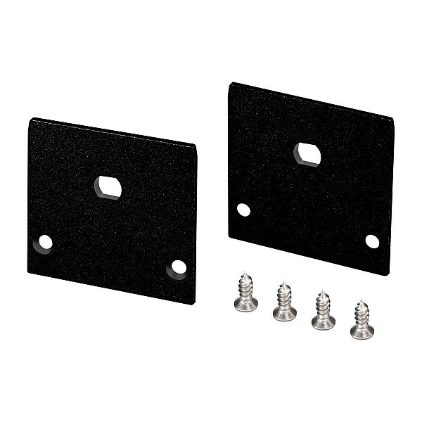 Заглушка Arlight LINE-3535-TRAY BLACK с отверстием (Алюминий) 062738
