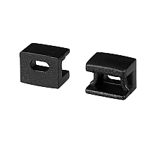 Заглушка Arlight PLINTUS-FANTOM-BENT BLACK с отверстием 043905