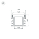 Профиль Arlight FLOOR18-H15-3000 ANOD BLACK 045672