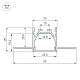 Профиль Arlight LINIA25-FANTOM-2000 ANOD (Алюминий) 053806