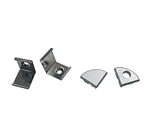 Комплект заглушек и скоб Uniel UFE-N06 SILVER A POLYBAG UL-00000626
