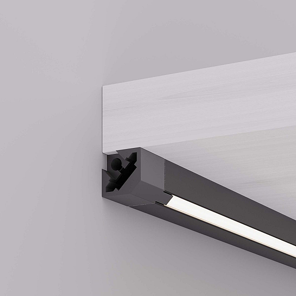 Профиль с экраном Arlight SL-KANT-H10-SQUARE-2000 IRON GREY (Алюминий+пластик) 055325