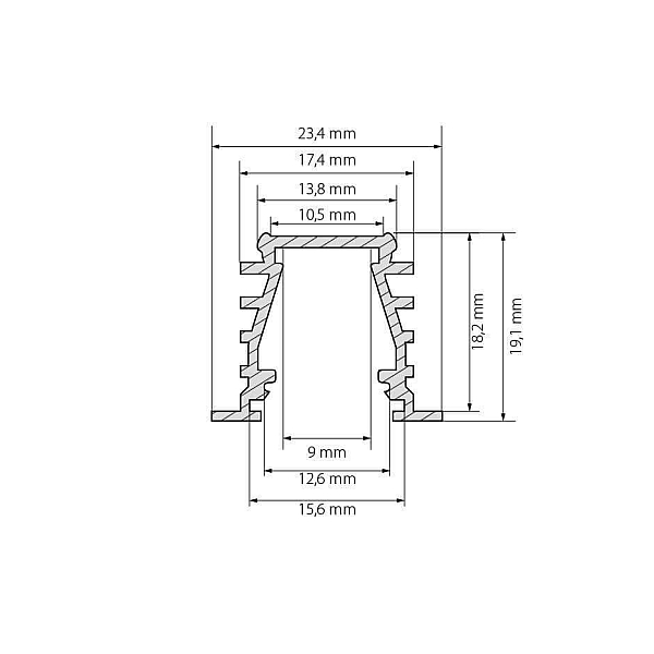 Профиль Arlight TOP-DEEP-F-2000 ANOD (K13,P15) 016971