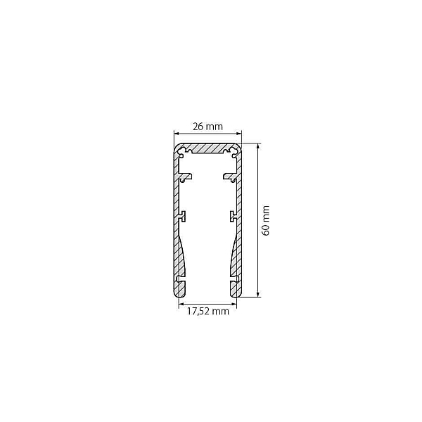 Профиль Arlight ALU-HANDRAIL-2000 FOR GLASS 17.5 015477