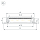 Профиль Arlight SL-LINIA40-F-H9-2000 ANOD (Алюминий) 063906