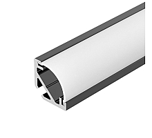Алюминиевый профиль Arlight SL-KANT-H10-2000 BLACK 049014