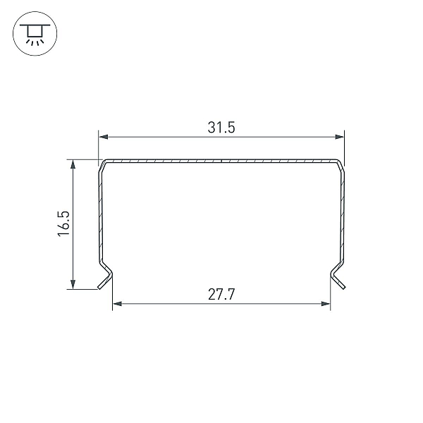 Профиль Arlight гибкий WPH-FLEX-3020-1000 (Сталь) 062646