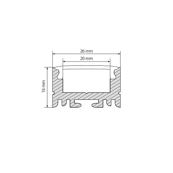 Профиль Arlight ARH-LINE-1726-2000 ANOD 018674
