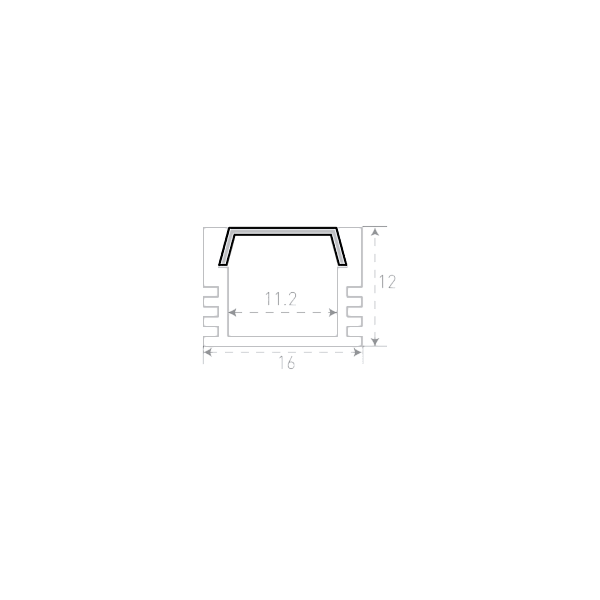 Алюминиевый профиль SWG SF-1612-BL 020194