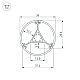 Алюминиевый профиль Arlight ROUND-D36-360-2500 ANOD BLACK 050250