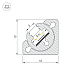 Профиль с экраном Arlight SL-KANT-H10-ROTATE-2000 CHAMPAGNE GOLD (Алюминий+пластик) 055323