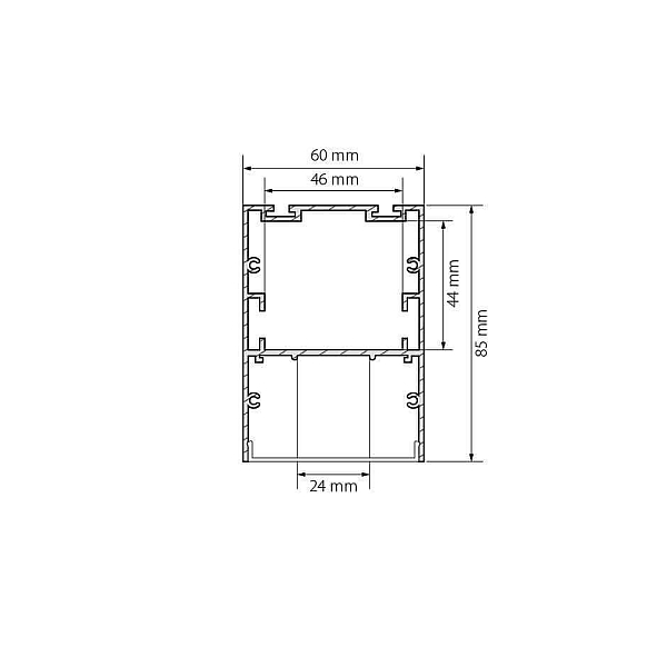 Профиль Arlight ARH-LINE-6085-2000 ANOD 018508