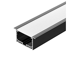 Алюминиевый профиль Arlight с экраном SL-LINIA62-F-2500 BLACK+OPAL 036307